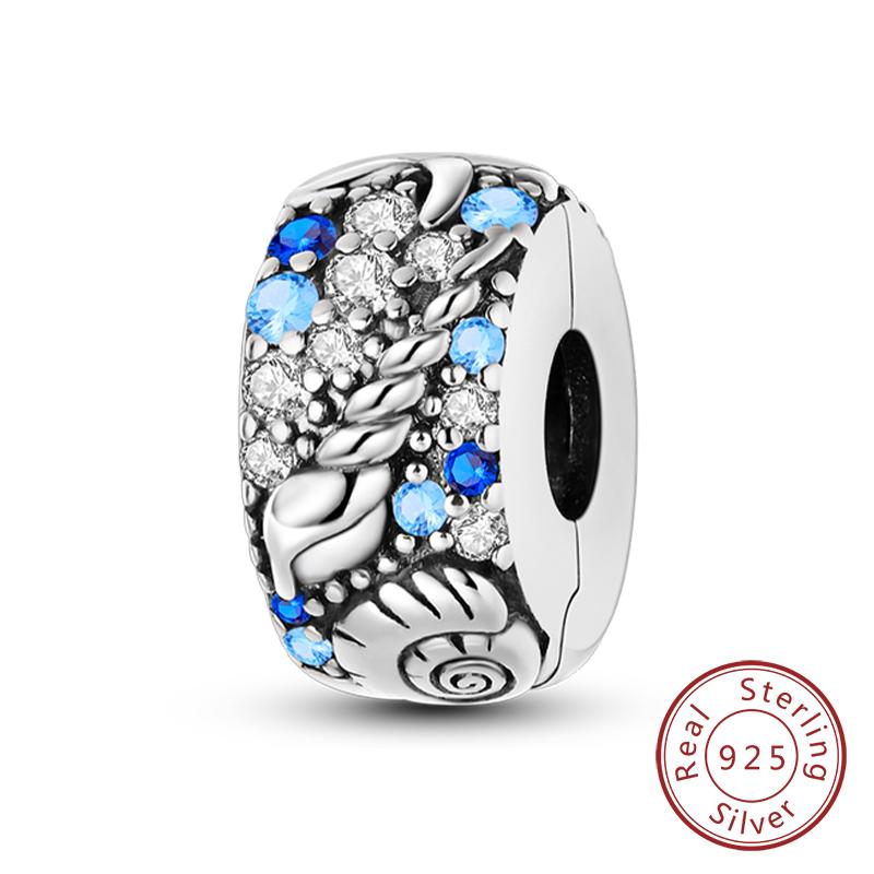 Медные Шармы Бусины Сердце Любви Счастливые Звезды Самолет Голубые Цирконы Шармы Подвески Подходят для Браслетов Шармов Женские Украшения