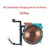 NFC Wireless Charging Coil Sticker With Volume Power Flex Cable Replacement part For iPhone 14 Plus Pro Max