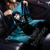 Custom Name Halloween horror Theme Printed Blanket - Perfect for Couch, Bed, Travel & Outdoor Use | Machine Washable, Cozy & Durable.