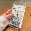 Black Floral Printed Clear TPU Phone Case For Google Pixel 9 Pro Pixel 9 Pro XL Soft Silicone Back Cover For Google Pixel 9A