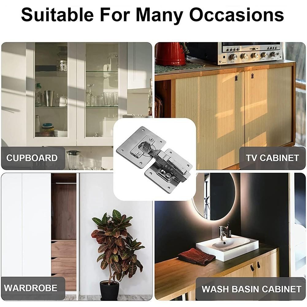 1/2/4/10 шт. Ремонтная пластина для петель Шкаф Мебель Ящик Стол Шарнир Нержавеющая сталь Бытовая фурнитура Пластина для крепления петель