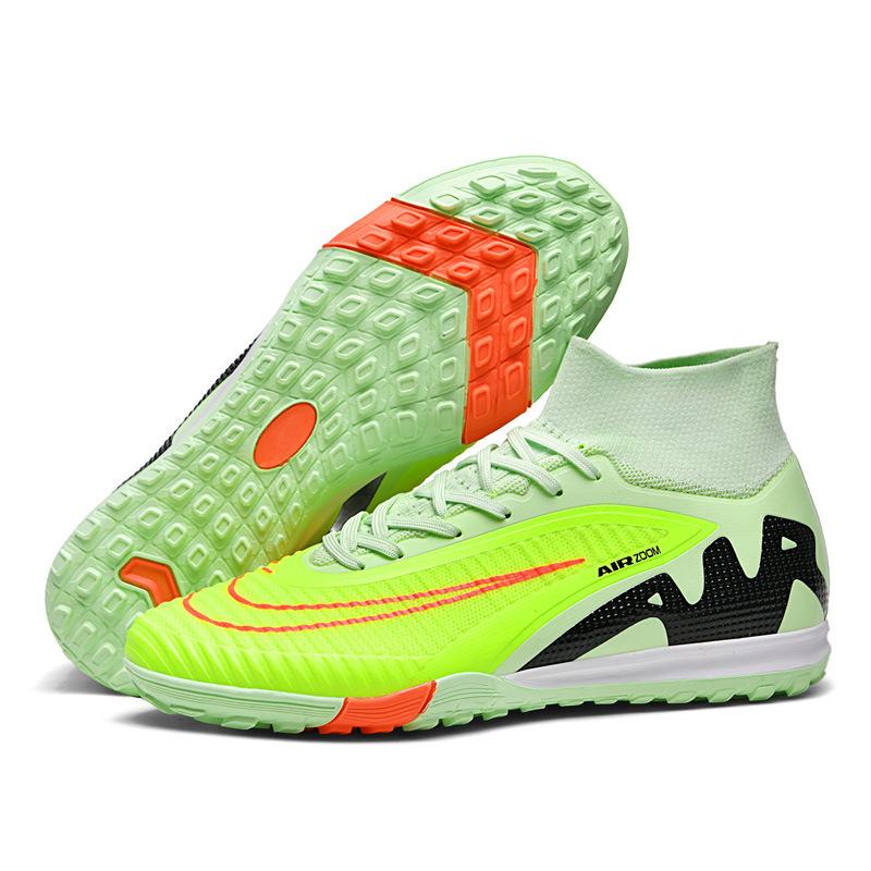 New High-Top Youth Broken Nails Football Shoes Long Nails Competition Sports Shoes Men'S And Women'S Professional Children'S Football Shoes