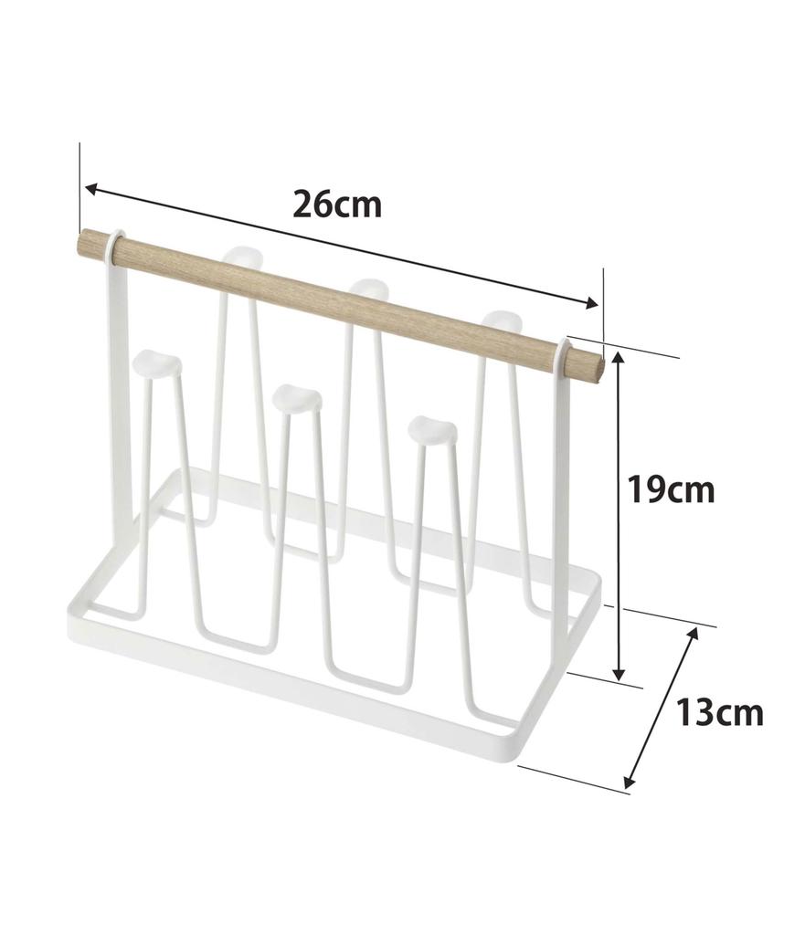 Yamazaki Glass W26 x D13 x 7826 Stand, White, Approx. H19cm, Tosca,