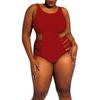 (Qunide) Ladies One- Piece Swimsuit Plus Size Hollow Women's Slim Fit One- Piece Swimsuit
