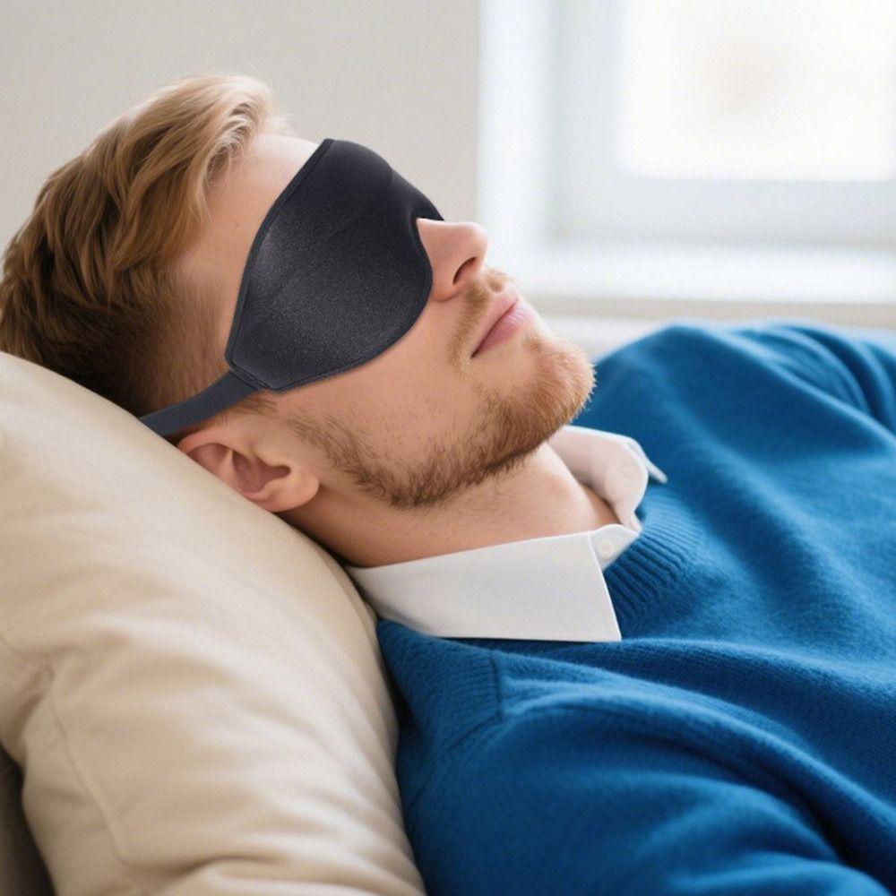 Soft Blackout Eye Shade Zero Eye Pressure Sleeping Blindfold Travel Nap Eyepatch Side Sleepers