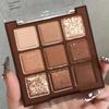 Nine-Color Laceina Chocolate Warm Brown Earth Tone Eyeshadow Palette: All-In-One Sub-Matte & Pearlescent Shimmer Palette At an Affordable Price.