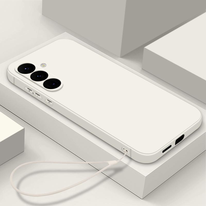 Мягкий силиконовый чехол-шнурок для Samsung Galaxy S23 S24 Ultra S22 Plus S21 S20 S23 FE A55 A52 A53 A54 A35 A15 A25 5G