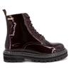 Women's Reine Burgundy Patent Leather Ankle Boots