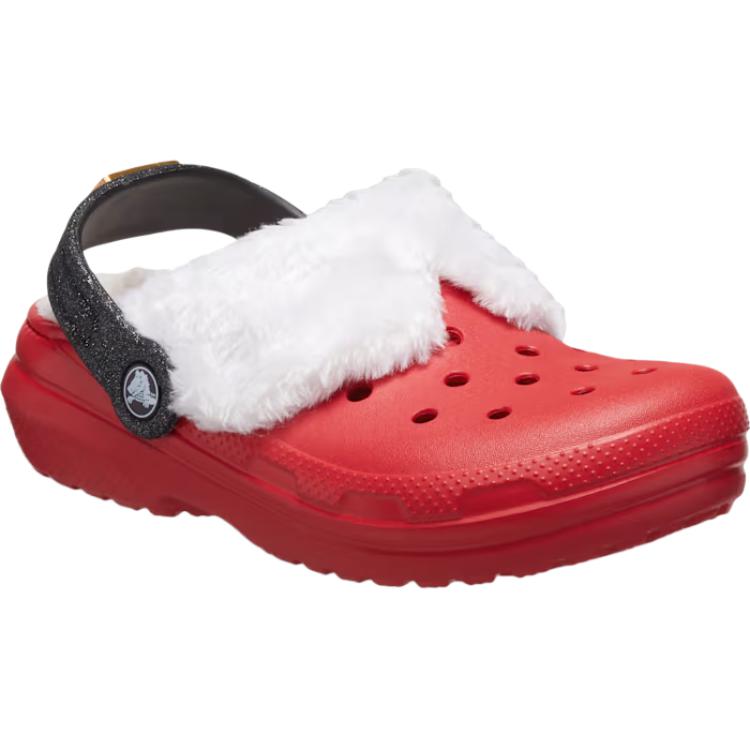 Crocs Классические на подкладке Мягкие Удобные Прочные Теплые Низкие Повседневные Кроссовки для детей Красный 210931-6WE