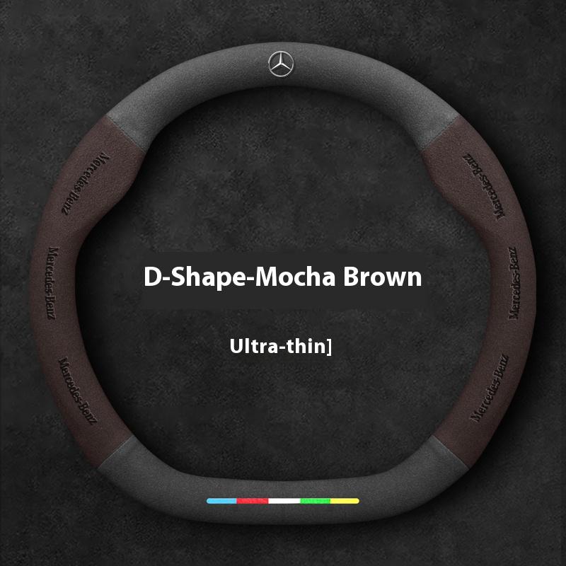 Car Suede Steering Wheel Cover Mercedes Benz A B C E V S Class Sprinter Vito Viano ML GL SL GLA GLB GLC GLE GLK GLS SLK CLA CLS