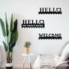 Настенный держатель ключей – металлический дизайн «WELCOME» с крючками для одежды, стильная вешалка для ключей и пальто