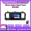 8-дюймовый Android для Citroen Jumpy 3 Space Tourer 2016-2021 с кнопочной ручкой, автомобильный радиоприемник, GPS-навигатор, плеер 1 + 32 ГБ