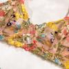 Women Sexy Lingerie Set Transparent Sexy Lace Bra Set Underwired Bras Thin Female Pure Desire Underwear Floral Thong