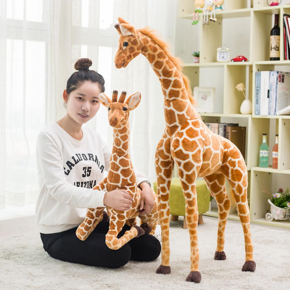 Soft Bedroom Decor Kids Toy Animal Dolls Simulation Giraffe Doll Stuffed Toy Giraffe Plush Toys