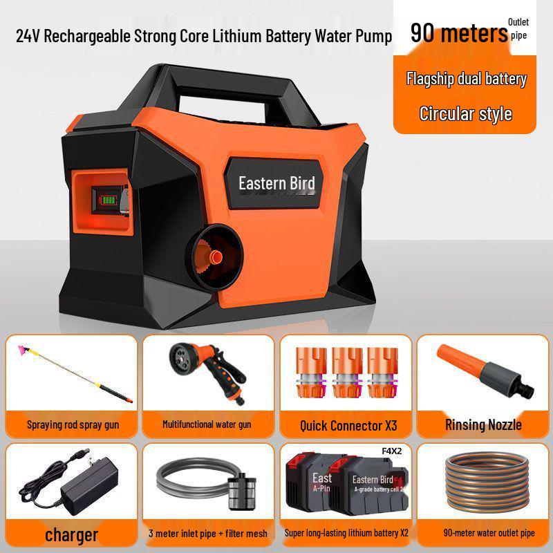 Rechargeable Automatic Water Pump for Vegetable Patch Irrigation - Ideal for Rural and Outdoor Use