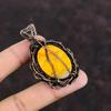 Bumble Bee Jasper Pendant Copper Wire Wrapped Jewelry Handmade Gemstone Pendant Antique Copper Pendant Dainty Wire Wrap Pendant Gift For Mom