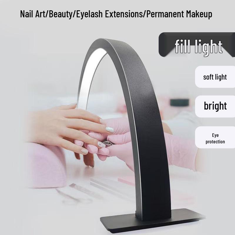 USB LED лампа для маникюра в форме полумесяца с защитой глаз для салонов красоты
