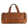 Мужской винтажный кожаный вещевой коричневый дорожный чемодан для выходных на ночь дорожная сумка