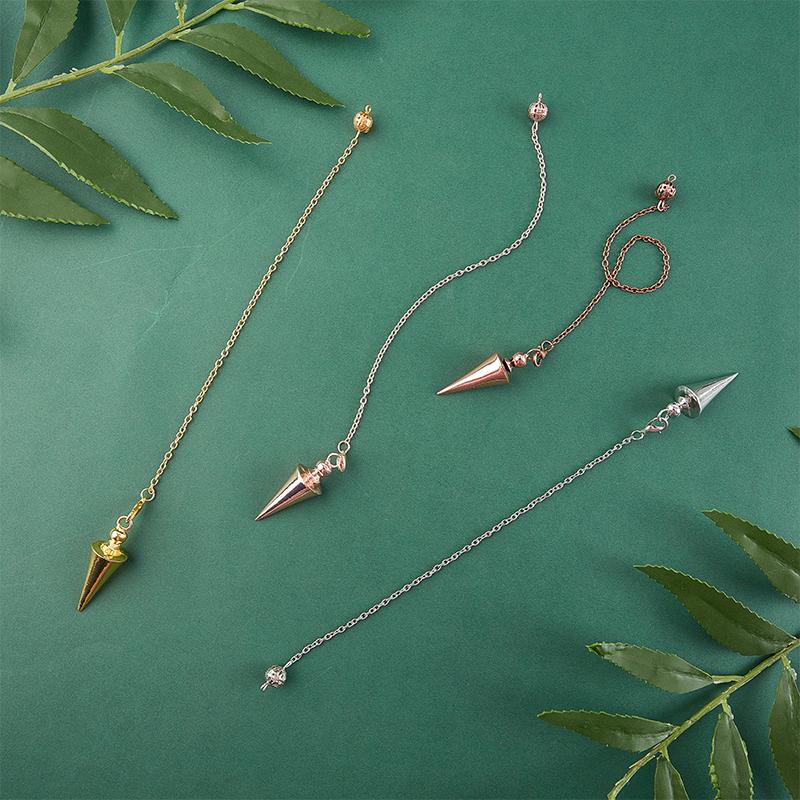 Металлический маятник для старинных духовных ювелирных изделий Pendulo Radiestesia Healing Pendule