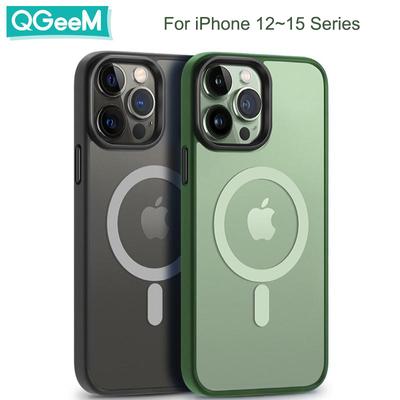 Для iPhone 15 14 13 Mini Магнитный чехол для ощущения кожи Роскошный магнитный адсорбционный чехол для беспроводной зарядки для iPhone 13 12 Pro Max