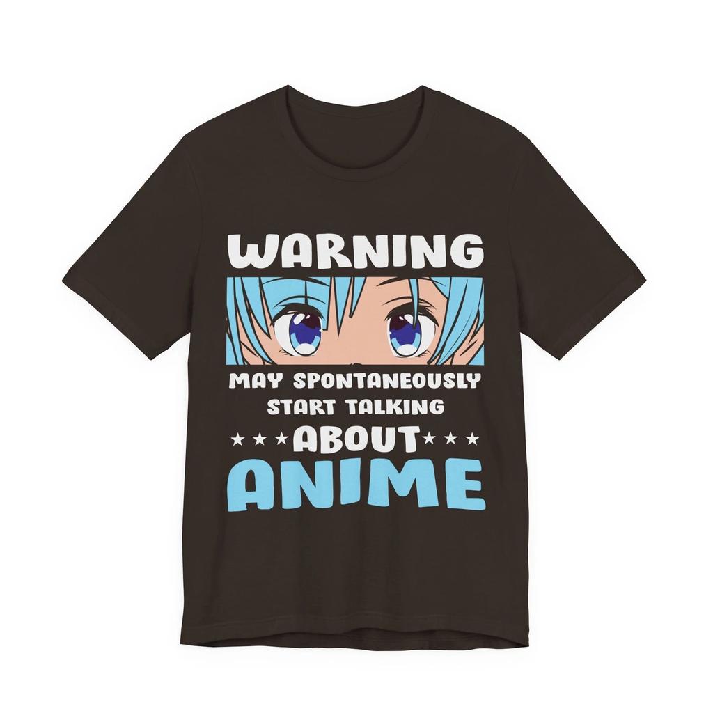 Warning May Spontaneously Start Talking About Anime Shirt | Anime Fan Tee