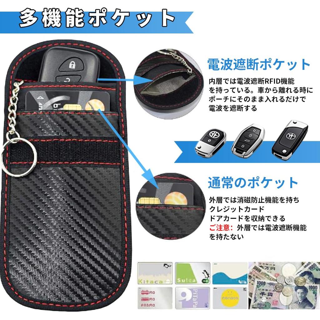 Corolla Axio Compatible Car Radio Wave Blocking Pouch, Relay Attack Protection, Radio Wave Blocking