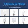 E27 Screw Lamp Holder Surface Mounted Insulated Flame Retardant Lamp Base Multiple Specifications for Home Office Lighting