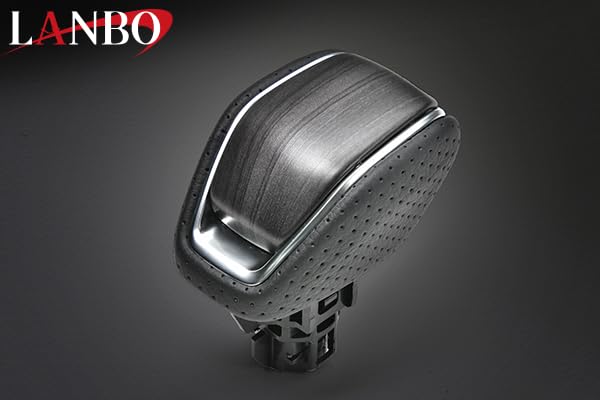 BMW Japan LANBO Shift Knob with Lock Gray for Button, Wood, Harrier/RAV4