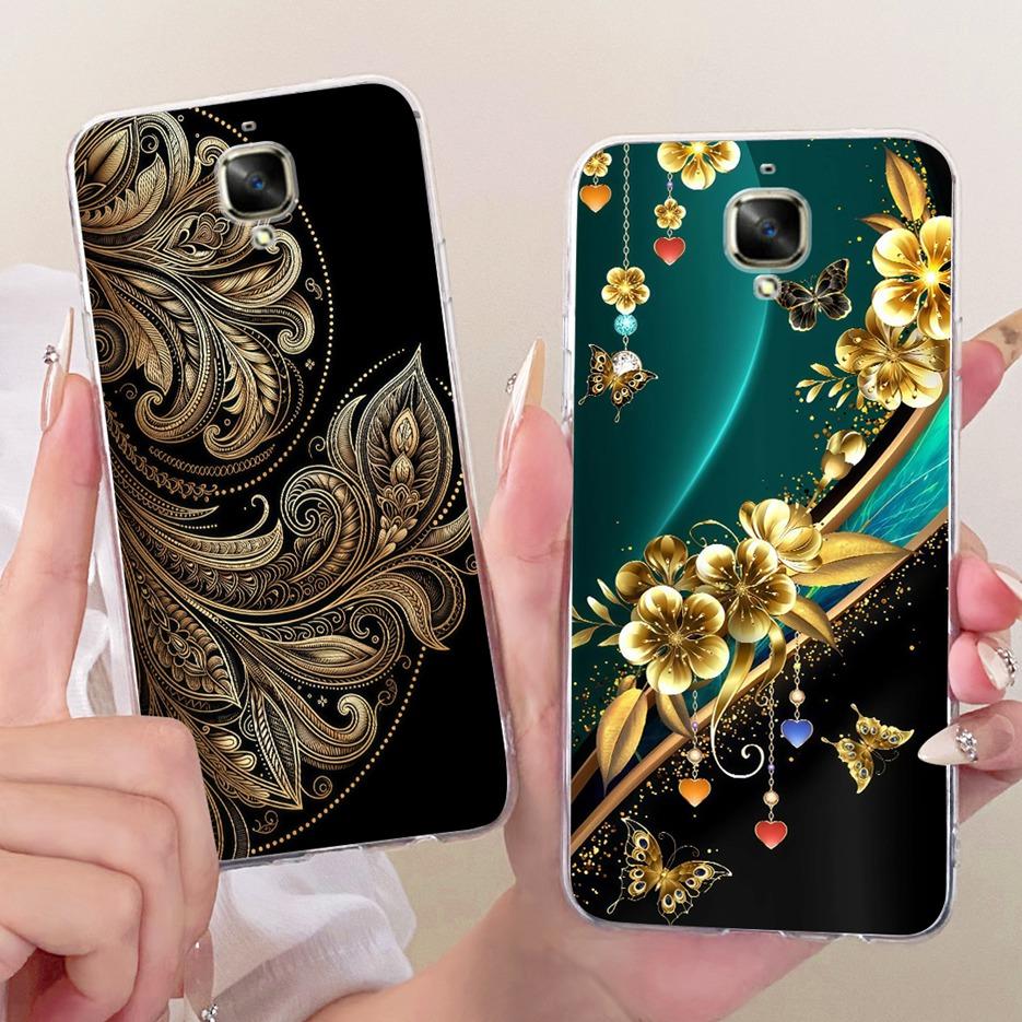 For Oneplus 3 Case A3000 Luxury Butterfly Tree Painted Cover 5.5'' Soft Silicone Phone Case For One plus 3 1+3 Oneplus3 4G Shell