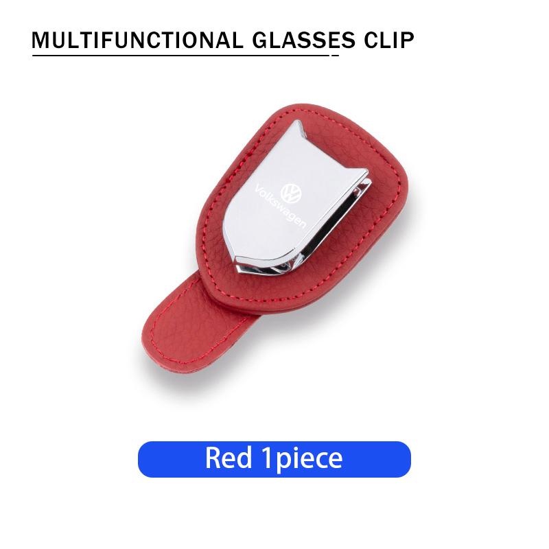 For Volkswagen VW Car Sunglasses Holder Suitable for Car Sun Shades Magnetic Scirocco Passat Polo B5 B6 B7 CC Tiguan Sharan ze1