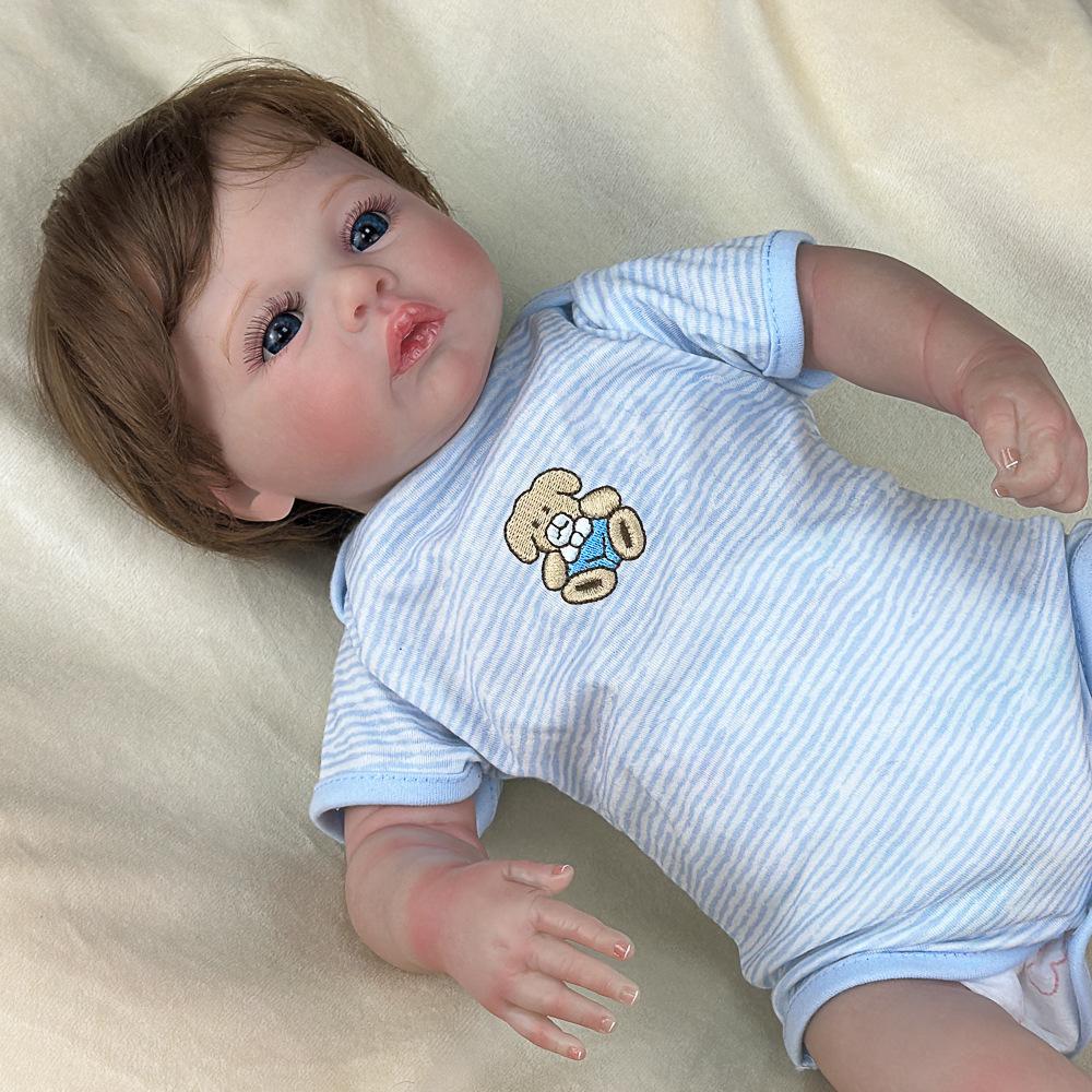 45 см моющаяся реалистичная мягкая расписанная вручную имитация куклы-ребенка для детей, игровая кукла