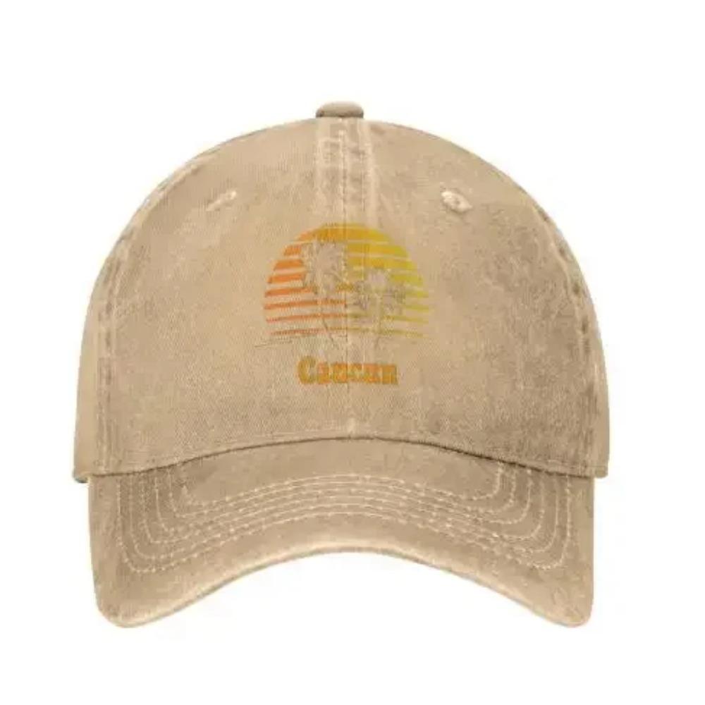 Бейсболка унисекс Cancun Mexico Sunset Palm Beach Регулируемая кепка-сэндвич Кепка-хип-хоп Кепки Trucker Dad