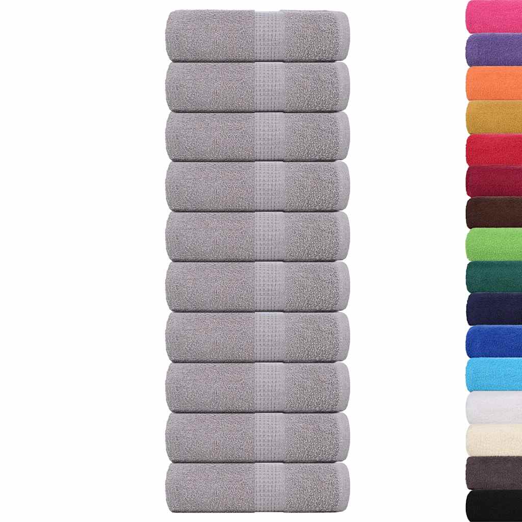 FROGN Washcloths 10 pcs. Gray 30 x 30 cm 360 g m²