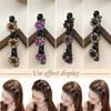 Sparkling Crystal Stone Side Clip Flower Pattern Braided Hair Clips New Double Bangs Hair Clips