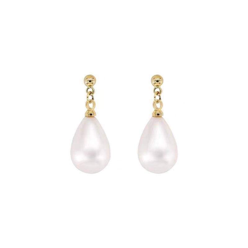 French Water Drop Pearl Stud Earrings Temperament Gentle Earrings Women's Imitation Pearl Ear Jewelry