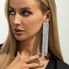 Korean Style Tassel Long  Earring Shiny Gold Chain Drop Earrings Exquisite Sequin Earrings  Girls