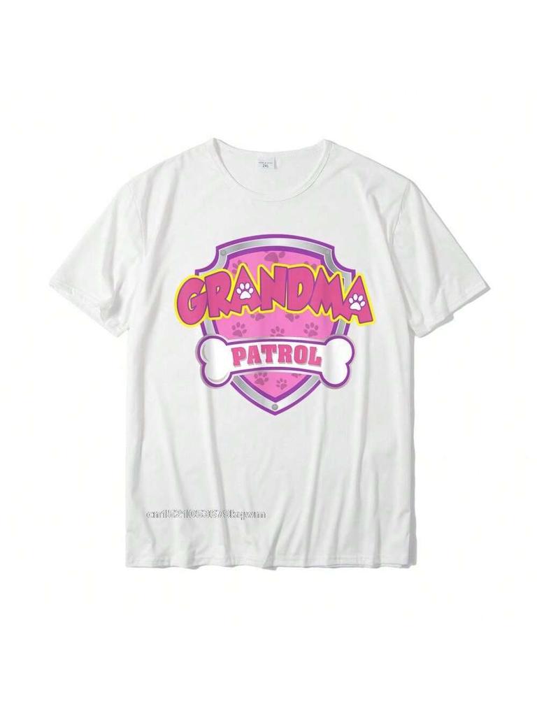 Funny Grandma Patrol - Dog Mom Dad For Men Women T-Shirt Geek Cotton Men's Tees 3D Printed Classic Tshirts