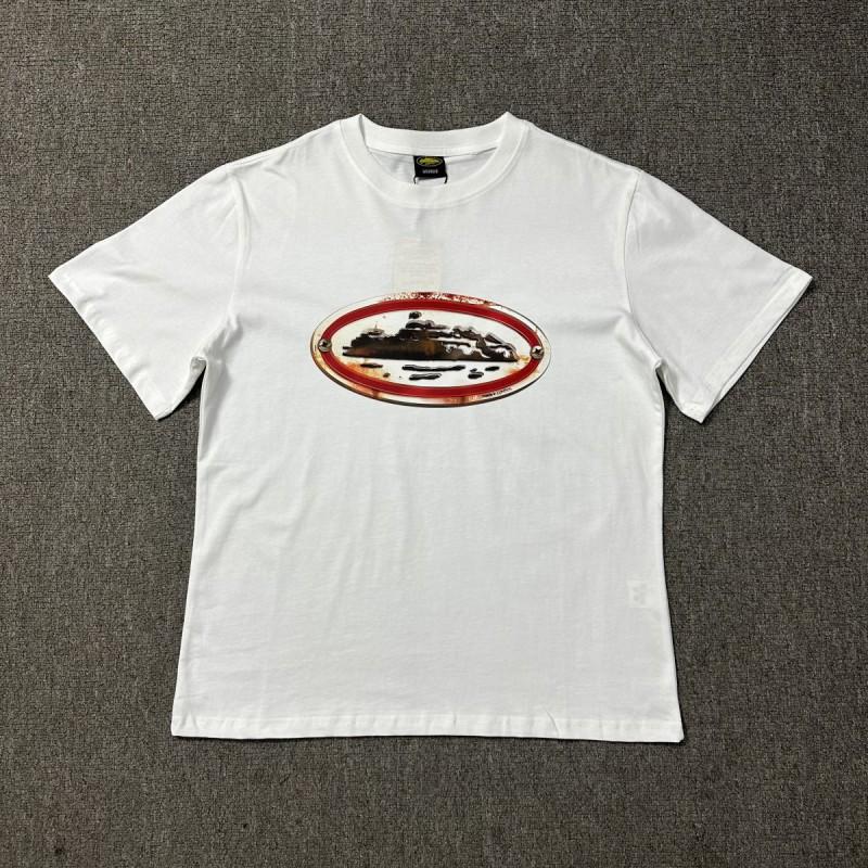 Cortiez American Style Graphic T-Shirt Young Men Loose Fit Crew Neck Short Sleeve
