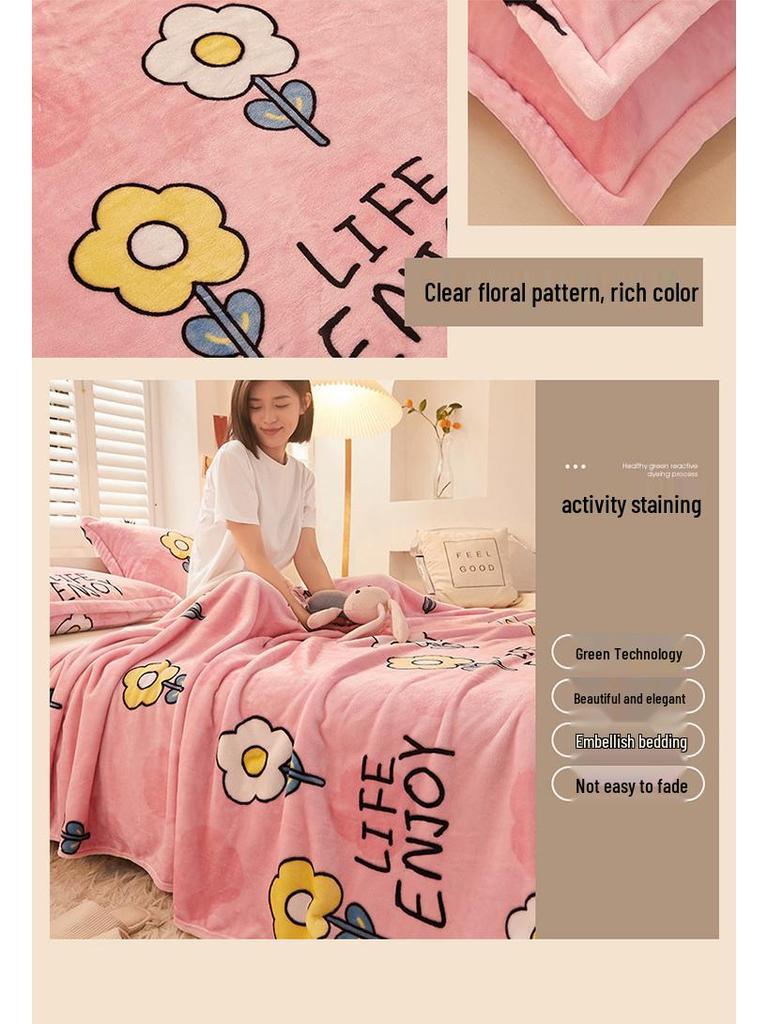 Фланелевый плед и простыня двойного назначения: Плотное, Теплое, Зимнее и Всесезонное Одеяло для Общежития или Дома, Одинарное/Двуспальное