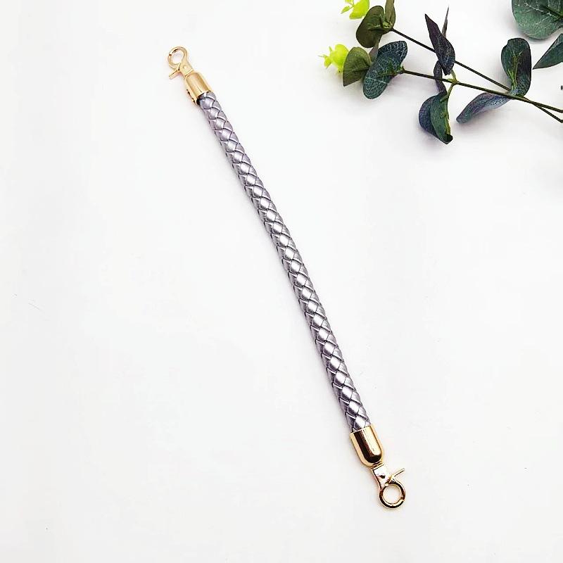 Chic 30cm Braided PU Leather Strap for Customizable DIY Purse Handle Solutions