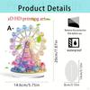 2D Плоский Акриловый Рисунок Колеса Обозрения Настольный Знак 7,8 дюймов Высокий Настольный Орнамент Легкий