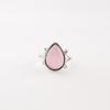 Розовый камень Кошачий глаз 925 Стерлинговое серебро Ювелирное изделие Ручной работы Кольцо Подарок на день рождения RR-57-39
