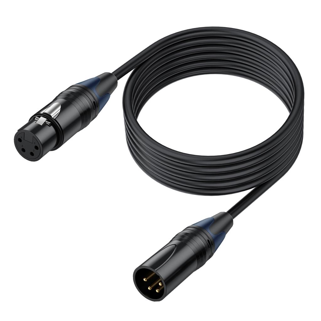 4-контактный кабель XLR4 (папа-мама) для адаптера питания от батареи для светодиодных фонарей VL150 VL200 VL300, камеры DSLR