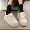 Осень новые белые туфли на высокой платформе женские универсальные повседневные спортивные ретро кеды