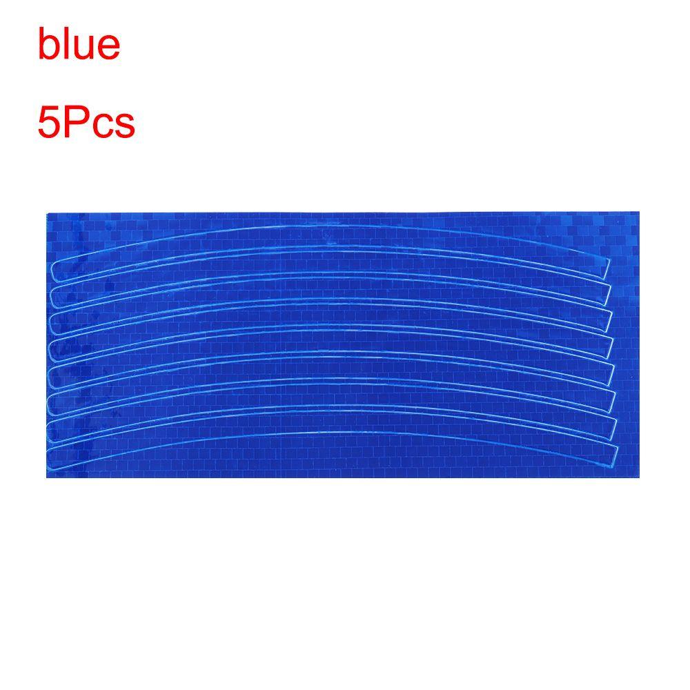 1/5Pcs New Fluorescent Accessories Decal Bicycle Car Motorcycle Reflective Stickers Wheel Rim