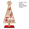 Christmas Ornament Santa Claus Snowman Elk Wooden Tree Desktop Decoration Festive Atmosphere Party Decor