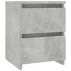VidaXL Bedside Table Concrete Grey 30 X 30 X 40 Cm Chipboard