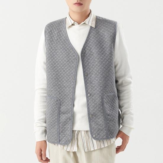 Мужской жилет с V-образным вырезом, без рукавов, однобортный жилет, пальто, однотонный бархатный подклад, теплая жилетка, куртка с карманами