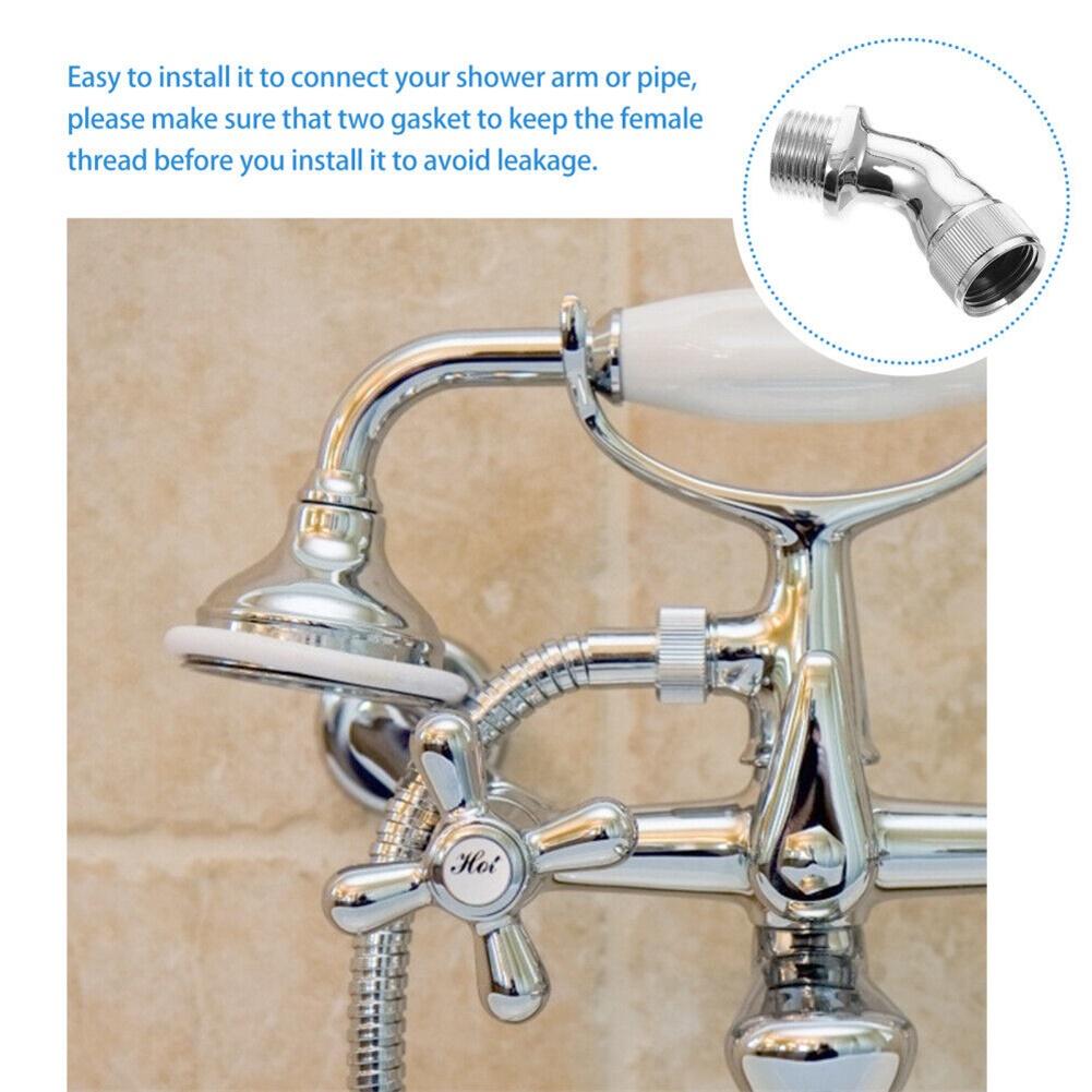 45 Degree Elbow Adapters Brass Chrome Female To Male