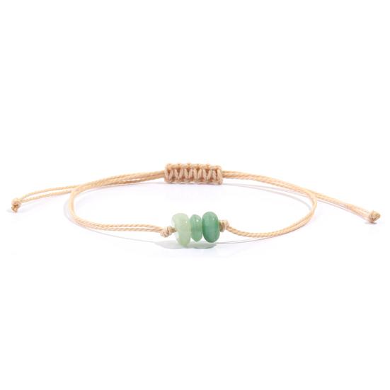 Кристальный плетеный браслет ручной работы, регулируемый браслет из шнура, бохо, лето